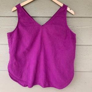 Magenta Purple Tank- Womens L